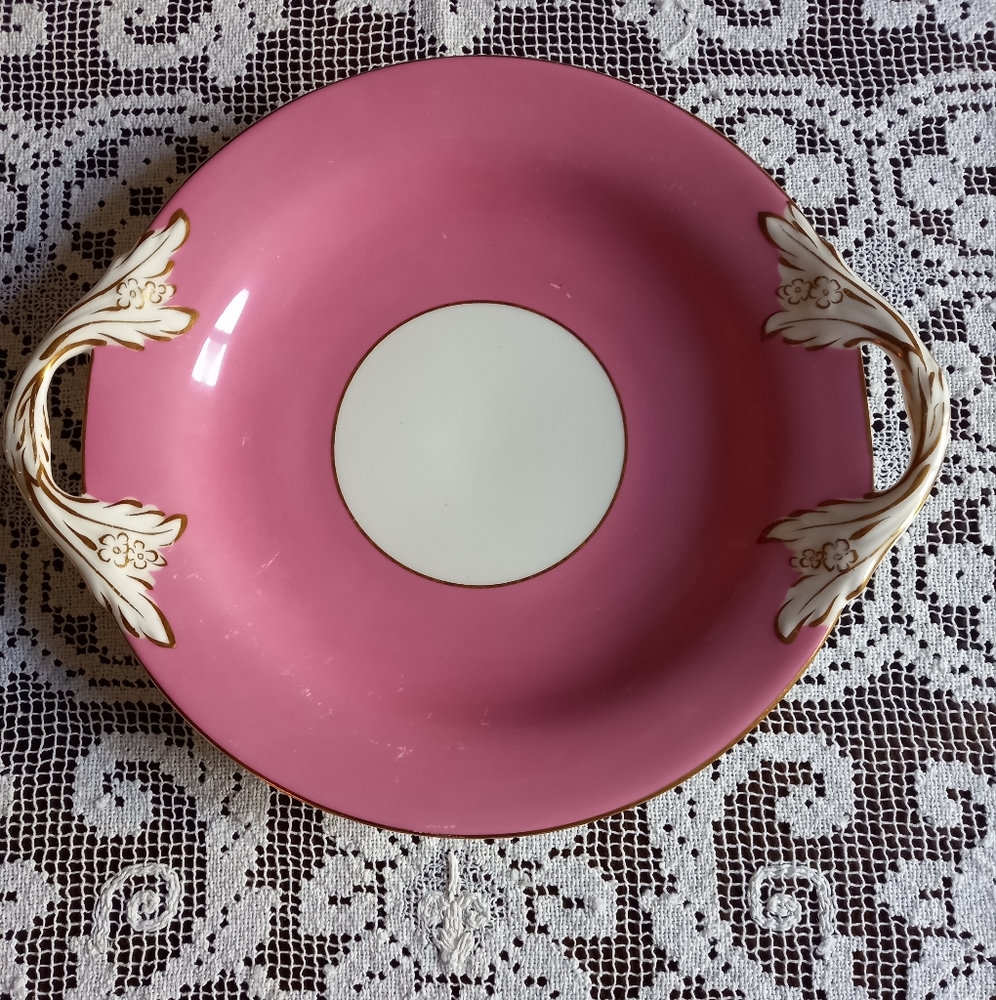 Coral pink platter